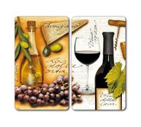 Kesper Juypal_365379 - Plato de corte multicristal (2 piezas, 52 x 30 x 0,8 cm), multicolor