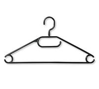 KESPER Perchas, Juego de 10, Material: plástico, Ancho: 40 cm, Color: Negro, 16770