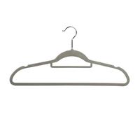 KESPER Perchas - Pack de 25 Unidades, Material: plástico (ABS) con Flocado Antideslizante, Dimensiones: 45,5 cm de Ancho, Color: Gris | 16644