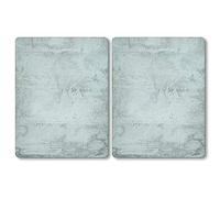 Kesper Placa protectora XL para fogones, material: cristal de seguridad, tamaño: 50 x 38,5 x 3 cm, diseño: hormigón, 36640 13