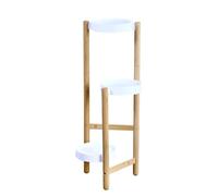 Kesper Soporte para flores, material: bambú con certificado FSC, dimensiones: 28 x 70 x 34 cm, color: natural/blanco | 17275