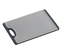 Kesper | Tabla de cortar, material: plástico (PP/TPE), dimensiones: 36,5 x 24,5 x 0,85 cm, color: gris/negro | 30884