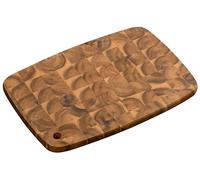 KESPER Tabla de cortar profesional con orificio para colgar, material: madera de acacia (madera), dimensiones: 40 x 28 x 2 cm, color: marrón, natural | 28153