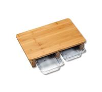 Kesper Tabla de, Plástico Bambú, Marrón/Transparente, 41 x 8 x 26,5 cm, 3