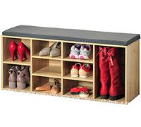 Kesper Zapatero con cojín, 29,5 x 103,5 x 48 cm, Natural