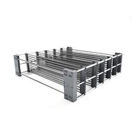 Kesseböhmer SpaceFlexx® - Sistema de almacenamiento flexible para latas de conservación y más - Distribución flexible y extensible - Antracita/cromo - Nesttex® Inside - Fabricado en Alemania