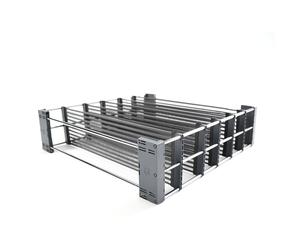 Kesseböhmer SpaceFlexx® - Sistema de almacenamiento flexible para latas de conservación y más - Distribución flexible y extensible - Antracita/cromo - Nesttex® Inside - Fabricado en Alemania
