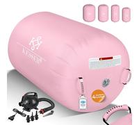 KESSER® Air Roll Airtrack - Rollo inflable, incluye bolsa de transporte y bomba de aire eléctrica, barril de gimnasia, rollo de yoga, rollo de fitness, 100 x 60 cm