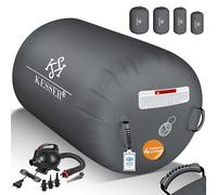 KESSER® Air Roll - Rollo inflable, incluye bolsa de transporte y bomba de aire eléctrica, barril de gimnasia, rollo de yoga, rollo de fitness, 120 x 60 cm