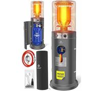 KESSER Calefacción de gas KE12 | Calefacción de terraza | Radiador exterior | Calefacción exterior de 12,5 kW | Calefacción exterior a gas | Calefacción radiante | Calentador antracita