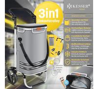 KESSER® Carrito de Compras Plegable con Capacidad de 56 litros y Resistencia de hasta 50 kg | Carrito 3 en 1: Carretilla, Carrito y Bolsa | Carrito de Compras Plegable con Nevera