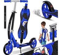 KESSER® City Scooter para Niños, Patinete Plegable Regulable en Altura, Scooter hasta 100 kg, Freno en Ruedas Traseras, Altura hasta 190 cm, Correa de Transporte incluida