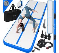 KESSER® Colchoneta de Gimnasia, Inflable Airtrack, colchoneta de Gimnasia 3/4/5/6 m | Esterilla de Yoga, Esterilla de Tumbling, Esterilla de Ejercicio, Azul, 600 x 100 x 10 cm