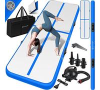 KESSER® Colchoneta de Gimnasia, Inflable colchoneta de Gimnasia 3/4/5/6 m | Esterilla de Yoga, Esterilla de Tumbling, Esterilla de Ejercicio (Azul, 200 x 100 x 10 cm)