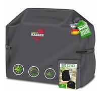KESSER® Cubierta para barbacoa de gas, resistente a la intemperie, para Weber, Brinkmann, Char Broil, tejido Oxford 600D, resistente a desgarros, 147 x 61 x 122 cm, antracita