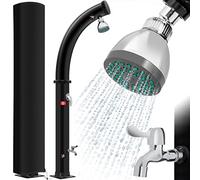 KESSER® Ducha solar de jardín, Arco de ducha solar incluido. Capó de protección agua caliente | 20 litros | Máximo 60 °C sin conexión a la red eléctrica | Ducha de piscina Camping