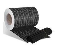 KESSER® Franja Privacidad PVC Rollo Valla Opaca Doble Varilla 35 m x 19cm | 60 Clips Fijación | Resistente a la Intemperie y al Viento | Lámina Opaca Valla Jardín Cercado, Antracita ratán