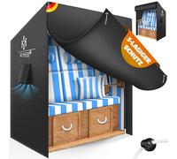 KESSER® Funda protectora premium para sillón de playa con orificios de ventilación, impermeable, resistente al invierno, resistente a los rayos UV, resistente, resistente a desgarros, tejido Oxford