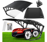 KESSER® Garaje para Robot cortacésped, Cobertura para Robot cortacésped, cortacésped robótico, jardín Resistente a la Intemperie, Incluye Material de Montaje, Dimensiones 82 x 103 x 47 cm.