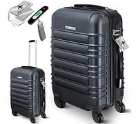 KESSER® Maleta rígida de Viaje, Incluye báscula de Equipaje + Etiqueta de Equipaje, Maleta con Ruedas, Cerradura de combinación, 4 Ruedas, plástico ABS, Mango telescópico