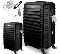 KESSER® Maleta rígida de Viaje, Incluye báscula de Equipaje + Etiqueta de Equipaje, Maleta con Ruedas, Cerradura de combinación, 4 Ruedas, plástico ABS, Mango telescópico