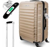 KESSER® Maleta rígida de Viaje, Incluye báscula de Equipaje + Etiqueta de Equipaje, Maleta con Ruedas, Cerradura de combinación, 4 Ruedas, plástico ABS, Mango telescópico