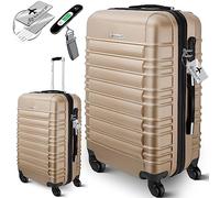 KESSER® Maleta rígida de Viaje, Incluye báscula de Equipaje + Etiqueta de Equipaje, Maleta con Ruedas, Cerradura de combinación, 4 Ruedas, plástico ABS, Mango telescópico
