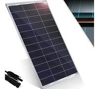 KESSER® Panel Solar Monocristalino Módulo Solar - 165W 18 V para Baterías de 12 V, Fotovoltaico - Célula Solar Sistema Solar para Caravana, Camping, Balcón, Casas de Jardín