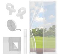 KESSER® Pantalla magnética contra insectos para puertas, mosquitero magnético para la puerta, fácil de utilizar, incl. montaje adhesivo para la puerta del balcón, 80 x 200 cm