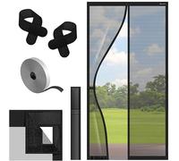 KESSER® Pantalla magnética contra insectos para puertas, mosquitero magnético para la puerta, fácil de utilizar, incl. montaje adhesivo para la puerta del balcón, 90 x 200 cm