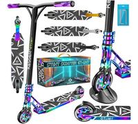 KESSER® Patinete Acrobático GT-Limit, 360Ḟ, Soporte, Ruedas PU 110mm, Scooter Arcoíris