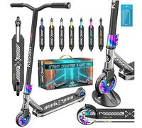 KESSER® Patinete acrobático X-Limit-Pro, Funscooter con dirección de 360Ḟ, con Soporte, rodamientos de Bolas ABEC 9, Ruedas de PU de 110 mm, Scooter, Chrome/Plata