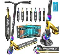 KESSER Patinete de acrobacias X-Limit-Pro 360 ° con soporte ABEC 9 rodamientos de bolas, ruedas de poliuretano de 110 mm, con soporte, patinete de ciudad, para niños y adultos