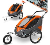 KESSER® Remolque Giratorio 360° para Niños con suspensión 2en1 Función Jogger + arnés de 5 Puntos máx. 40kg