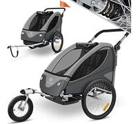 KESSER® Remolque Giratorio 360° para Niños con suspensión 2en1 Función Jogger + arnés de 5 Puntos máx. 40kg