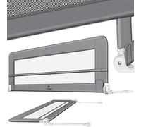 KESSER® Riel de Cuna Barandilla de Cama para niños Barandilla de Cuna para niños Riel de Cuna para niños, 150cm - Gris Claro