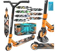 KESSER® Scooter Funscooter Stuntscooter X-Limit con Cojinetes de Bolas ABEC 9, Ruedas de PU de 100 mm, Patinete Robusto de Ciudad y Trucos para Niños y Adulto, Conducción de 360°