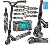 KESSER® Scooter Funscooter X-Limit, 360° conducción con cojinetes de Bolas ABEC 9, Ruedas de PU de 100 mm, Patinete Robusto para Ciudad y Trucos para niños y Adultos