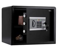 KESSER® Seguro Electrónico | Caja Fuerte Con Batería | 3 Cerraduras de Doble Perno | Para Pared y Suelo | Para Muebles | Iluminación Interior (L)