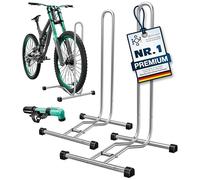 KESSER® Soporte de bicicleta para bicicleta de montaña, bicicleta eléctrica, bicicleta de ciudad, bicicleta de carretera, MTB, soporte de suelo para bicicleta independiente, ancho de neumático de