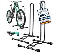 KESSER® Soporte de bicicleta para bicicleta de montaña, bicicleta eléctrica, bicicleta de ciudad, bicicleta de carretera, MTB, soporte de suelo para bicicleta independiente, ancho de neumático de