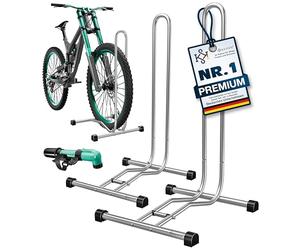 KESSER® Soporte de bicicleta para bicicleta de montaña, bicicleta eléctrica, bicicleta de ciudad, bicicleta de carretera, MTB, soporte de suelo para bicicleta independiente, ancho de neumático de