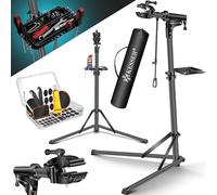 KESSER Soporte profesional de reparación de bicicletas de aluminio para bicicletas de montaña, bicicleta eléctrica, soporte de montaje resistente + bolsa con dispositivos de liberación rápida