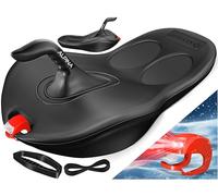 KESSER® Trineo Bob Alpina con luz LED, Incluye Cuerda de tracción, Trineo para niños y Adultos, Estable, Deportes de Nieve, Invierno, Deportes de Nieve