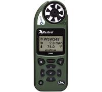 Kestrel 5500 Contador de Tiempo con Enlace y Vane Pantalla Plana, 0.034019424 kilograms, Color Verde Oliva