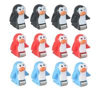 kesurpae Accesorios para montaña Rusa de Juguete, Lindas Piezas de Juego Pistas eléctricas para niños y niñas, 12 Piezas Pato , 12 pingüino , 2.5 x 2.5 cm