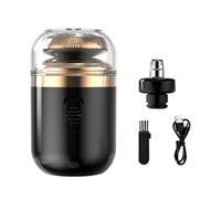 kesurpae Afeitadora eléctrica para Hombres Viajes de Negocios compactos y portátiles Que facilitan su Transporte ya Sea en casa o por Negocios, Negro, 76.1mm*36.5mm