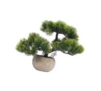 kesurpae Árbol bonsái Artificial para decoración de Interiores, escritorios y el hogar Que fusiona con Estilo el Estilo Moderno con la Naturaleza para una estética única en, Verde Oscuro, 28x22x22cm