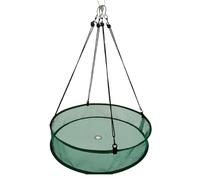 kesurpae Bandeja de aro Colgante para comederos de colibríes, atrapamoscas, recogedor Semillas para comederos pájaros, Bandeja para comedero pájaros, verder, sutra50.8, 50.8 cm-10 cm [1 Kit]