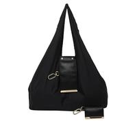 kesurpae Bolso tote con llavero, elegante bolso tote plegable de piel, mini expandible, plegable, se despliega en segundos, mini expandible con llavero, negro